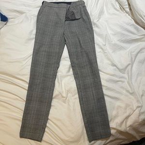 zara plaid pants